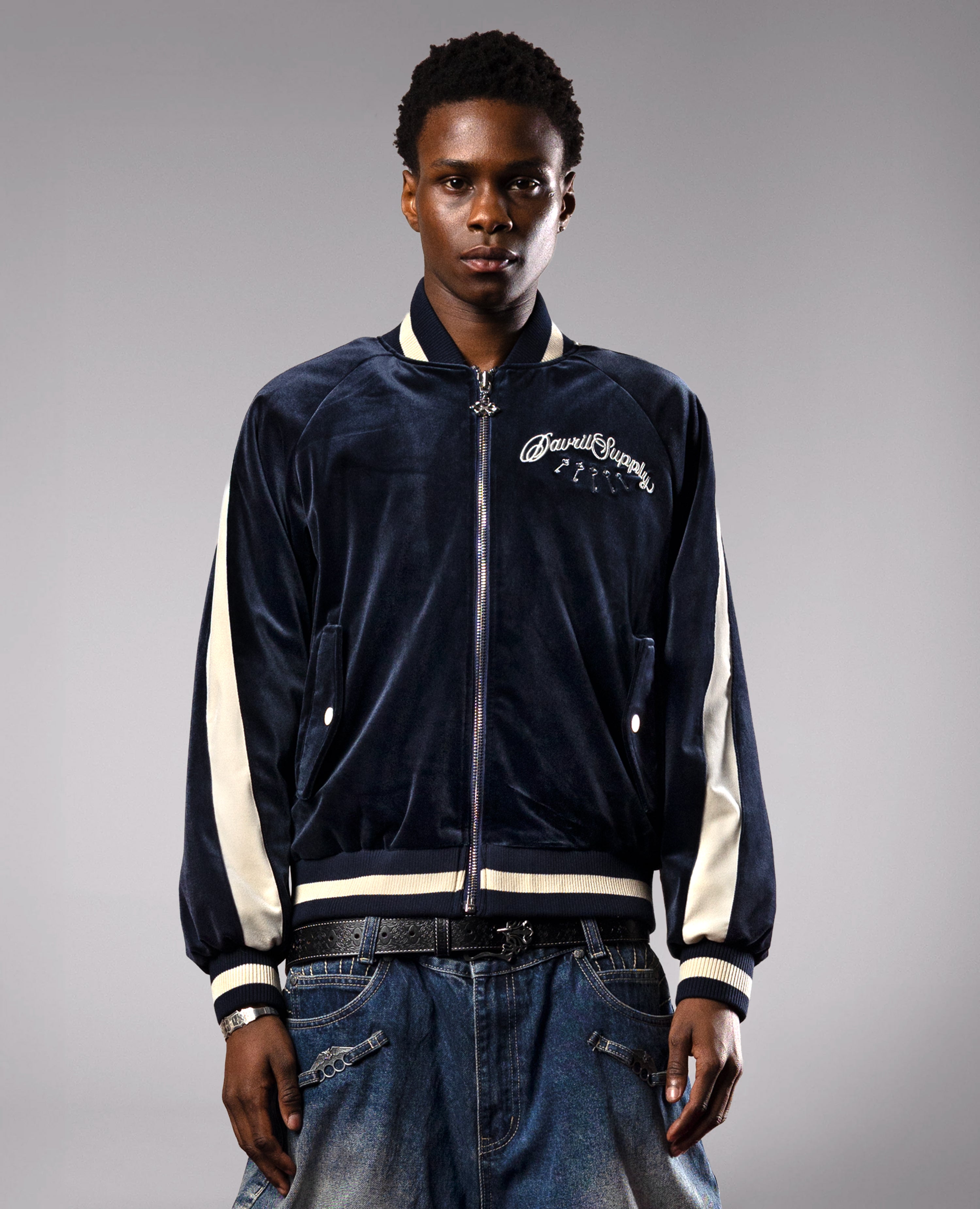 DavrilSupply | PalaceBlue Velvet Jacket