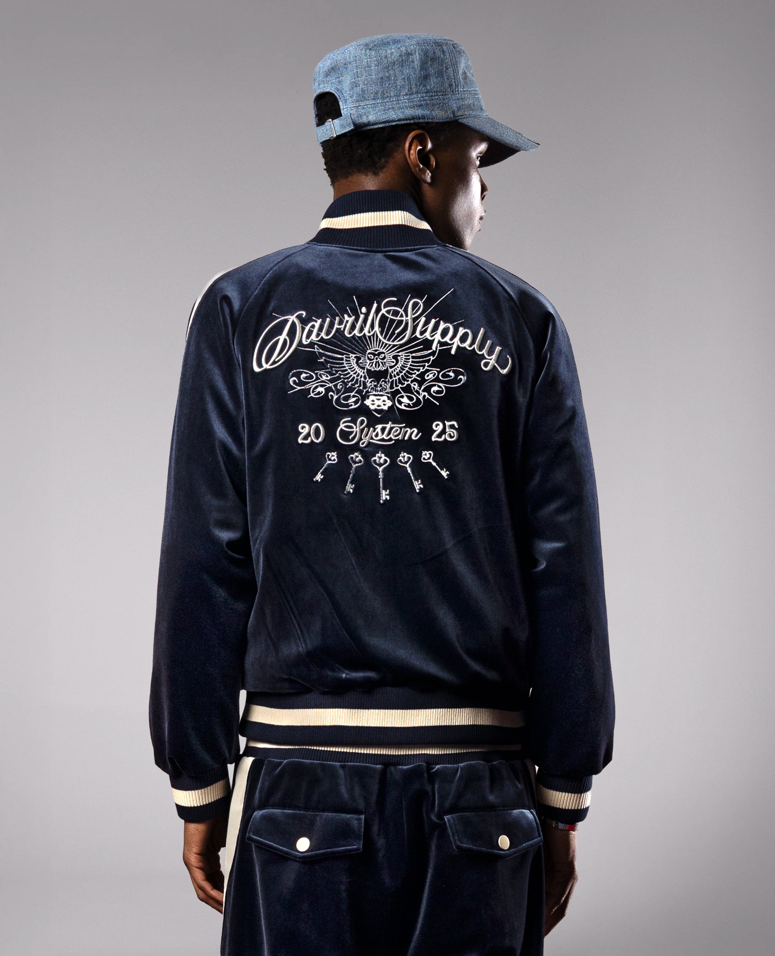 DavrilSupply | PalaceBlue Velvet Jacket