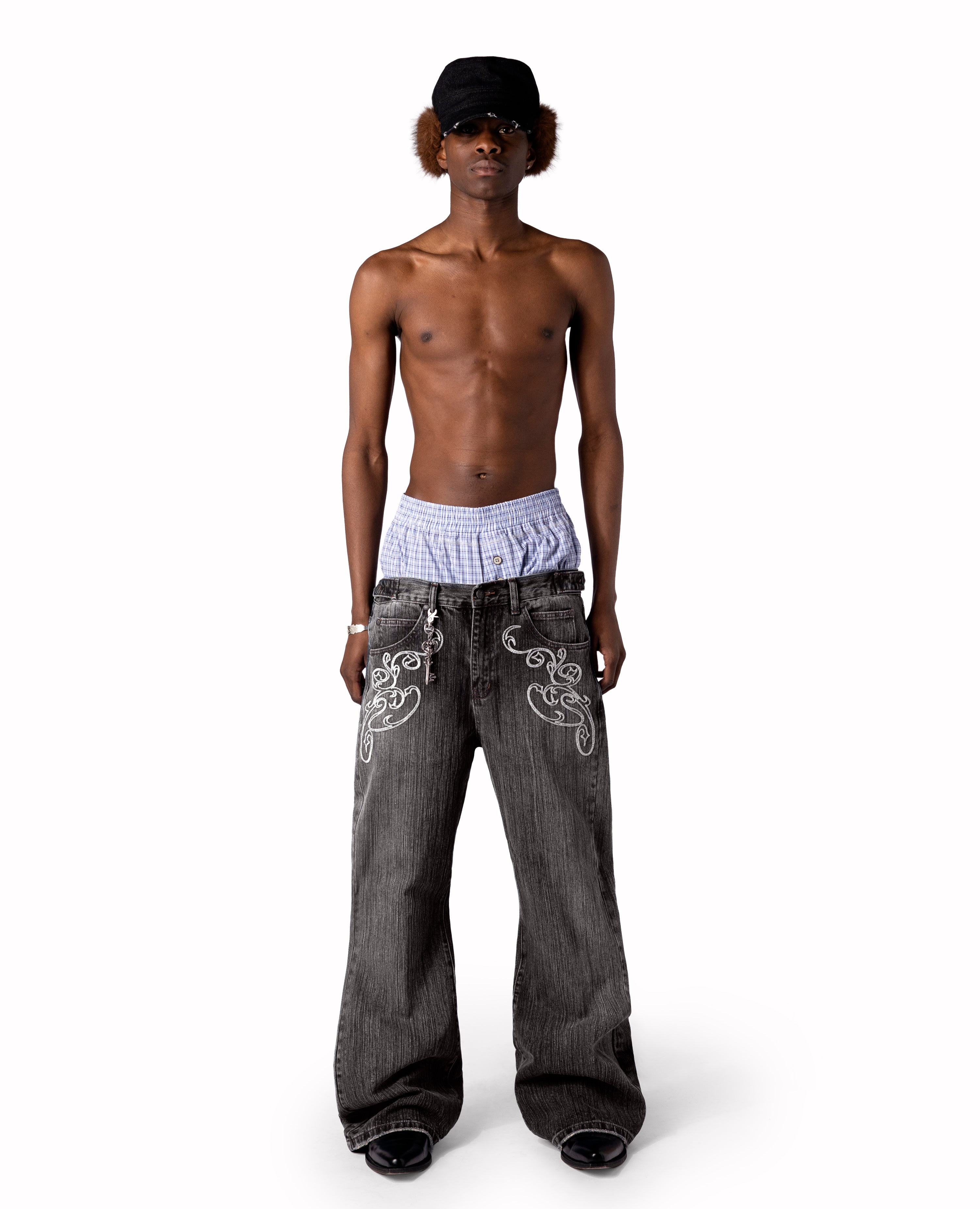 DavrilSupply | BLACK OPENING BOOTCUT DENIM