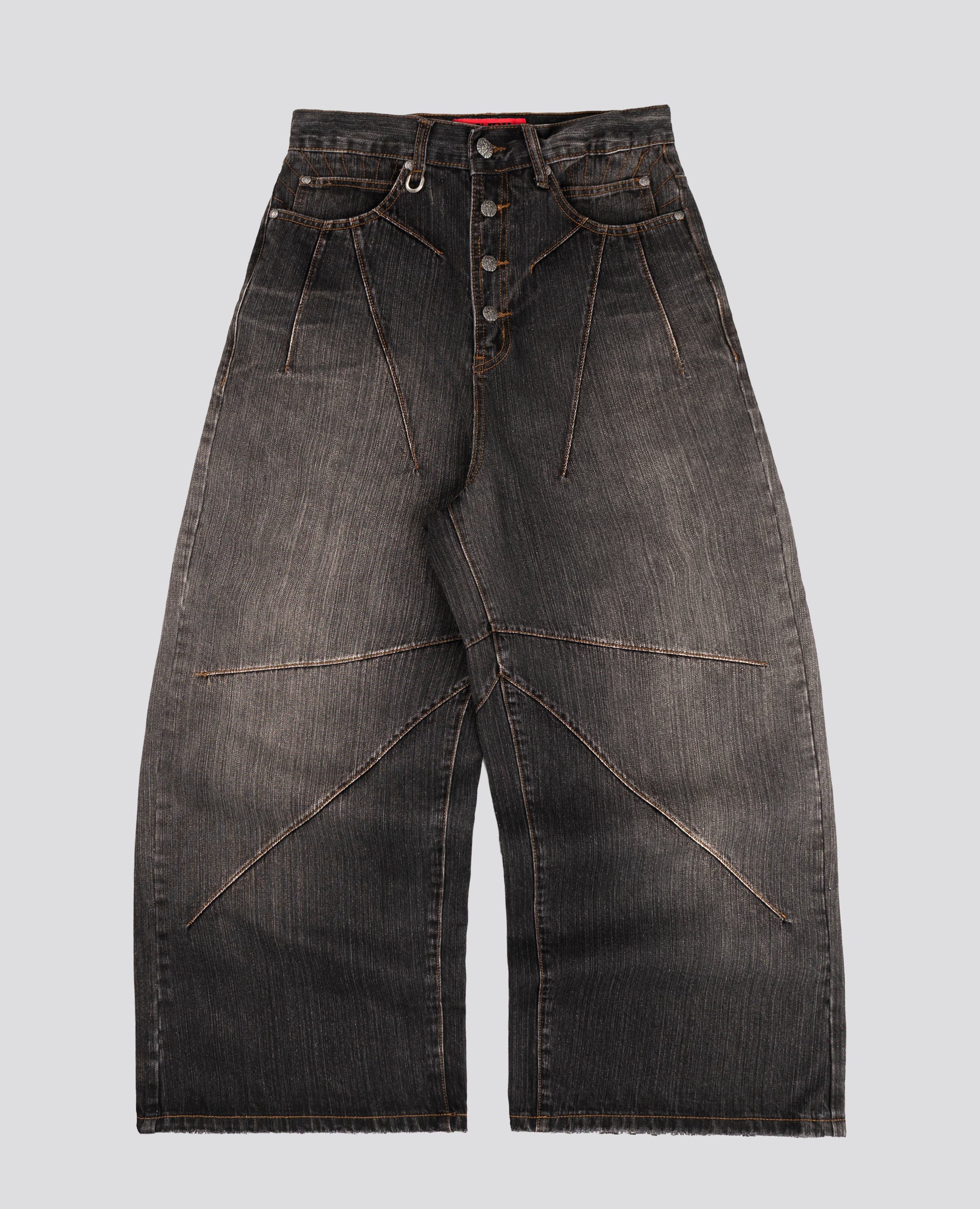 DAVRILSUPPLY BLACK BEAM ULTRA-LOOSE FIT DENIM - S