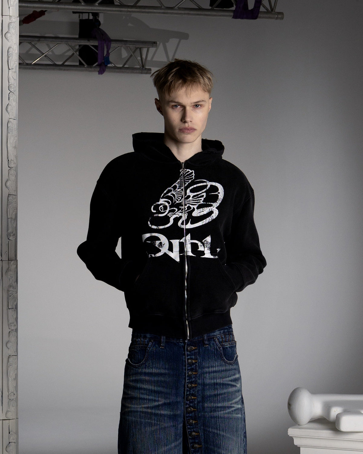 BLACK BATTLE WAFFLE ZIP