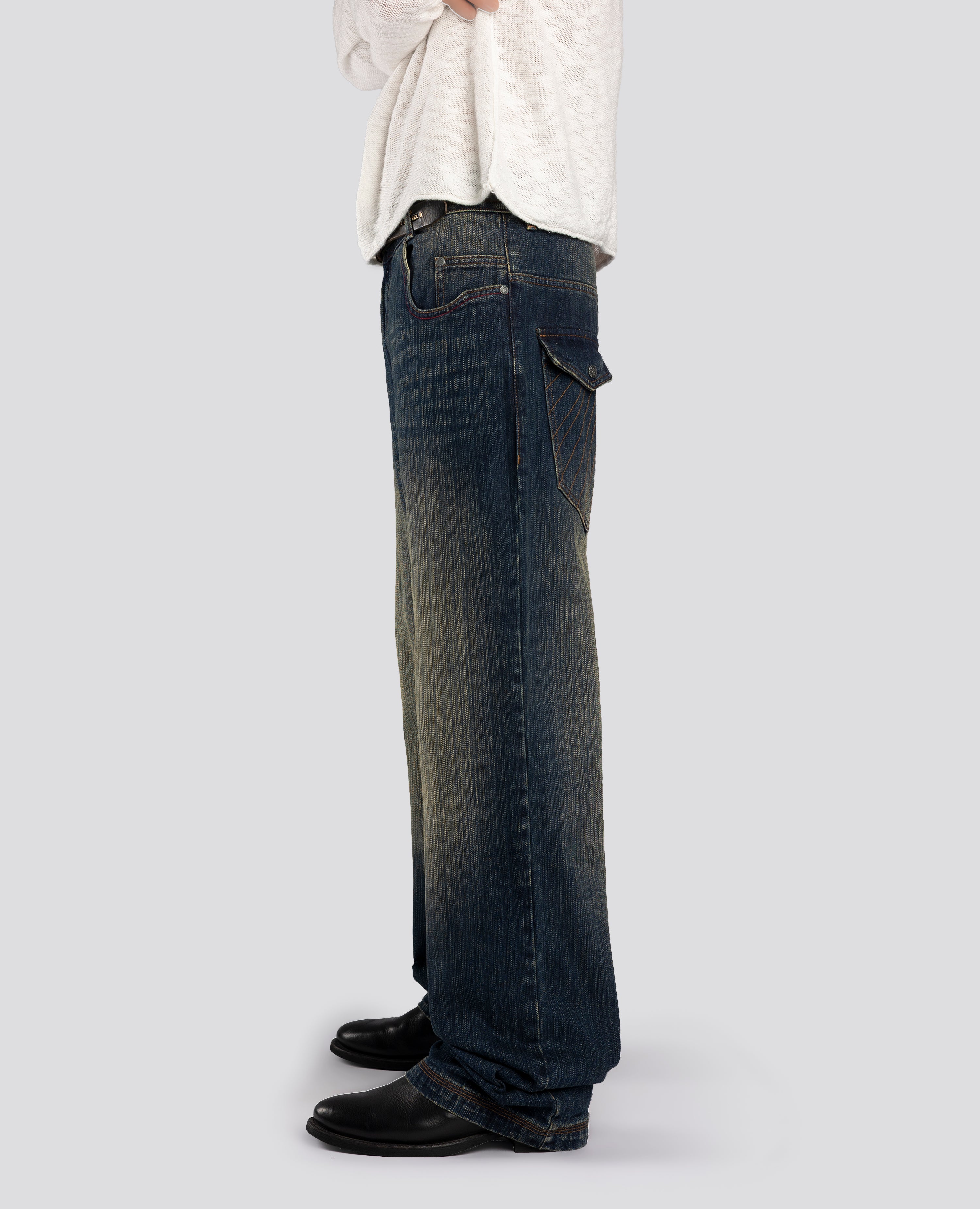 DavrilSupply | Used Pockets Straight Denim - Distressed Urban Denim