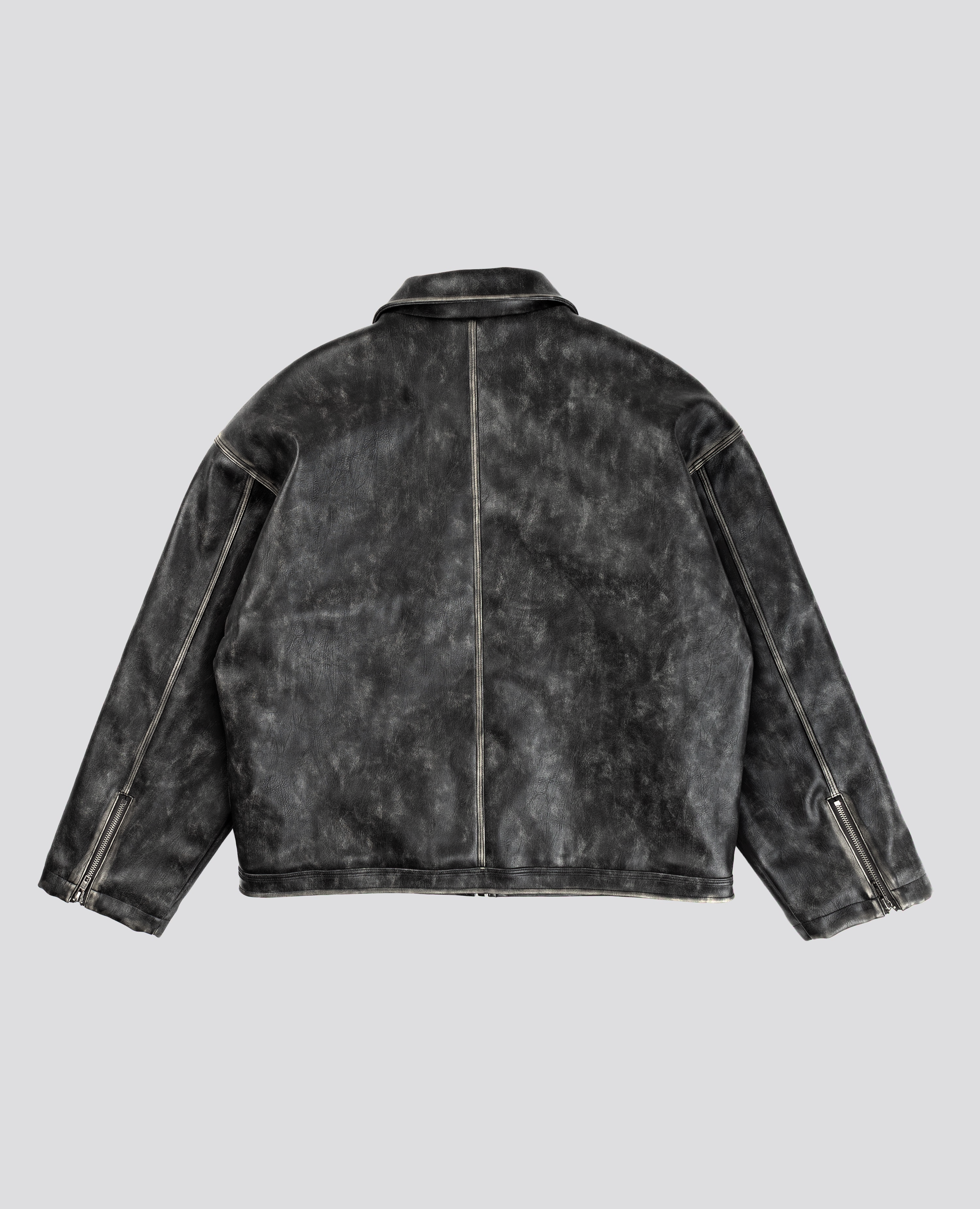 FADED LEATHER JACKET