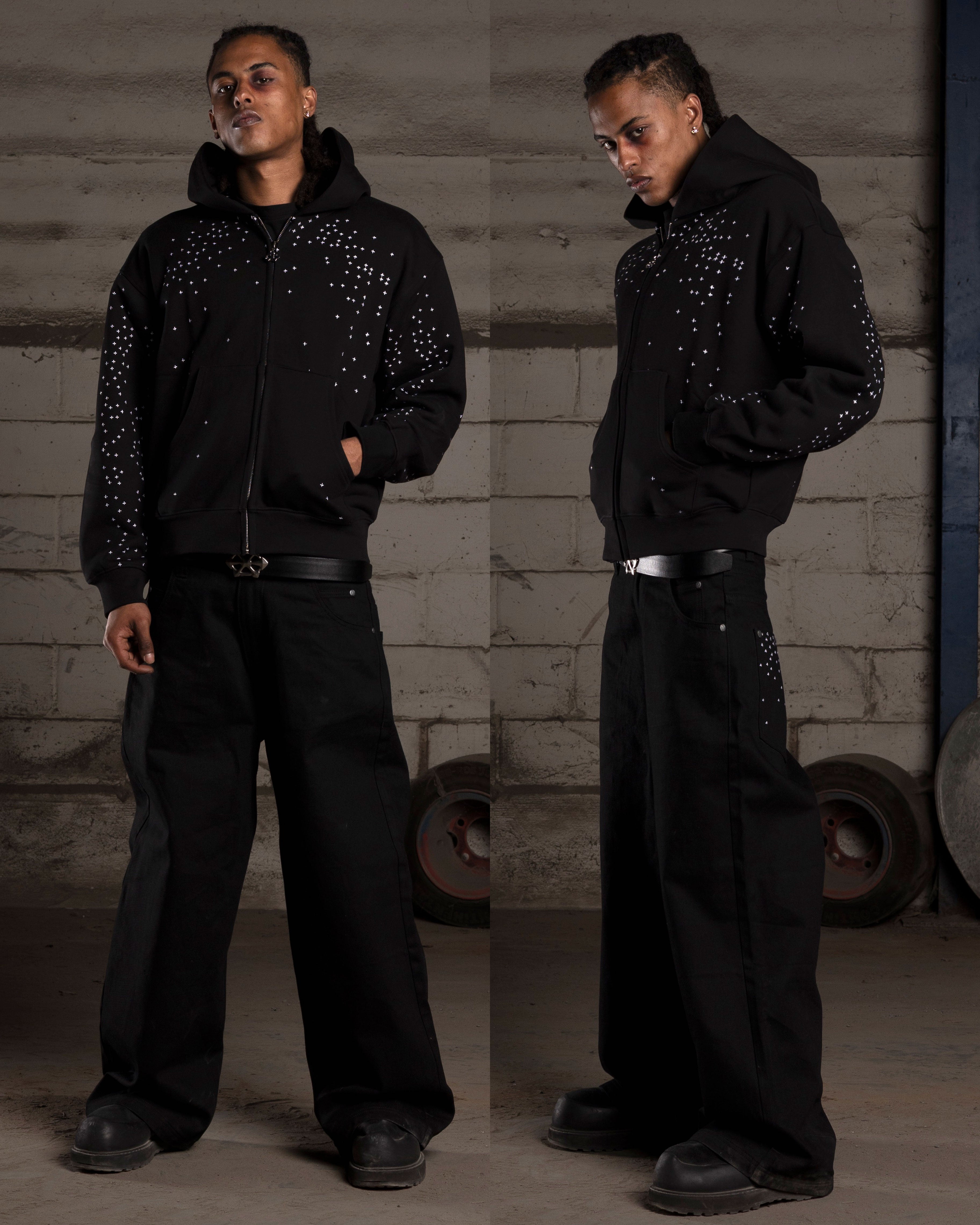 DavrilSupply | Black Stardust Zip
